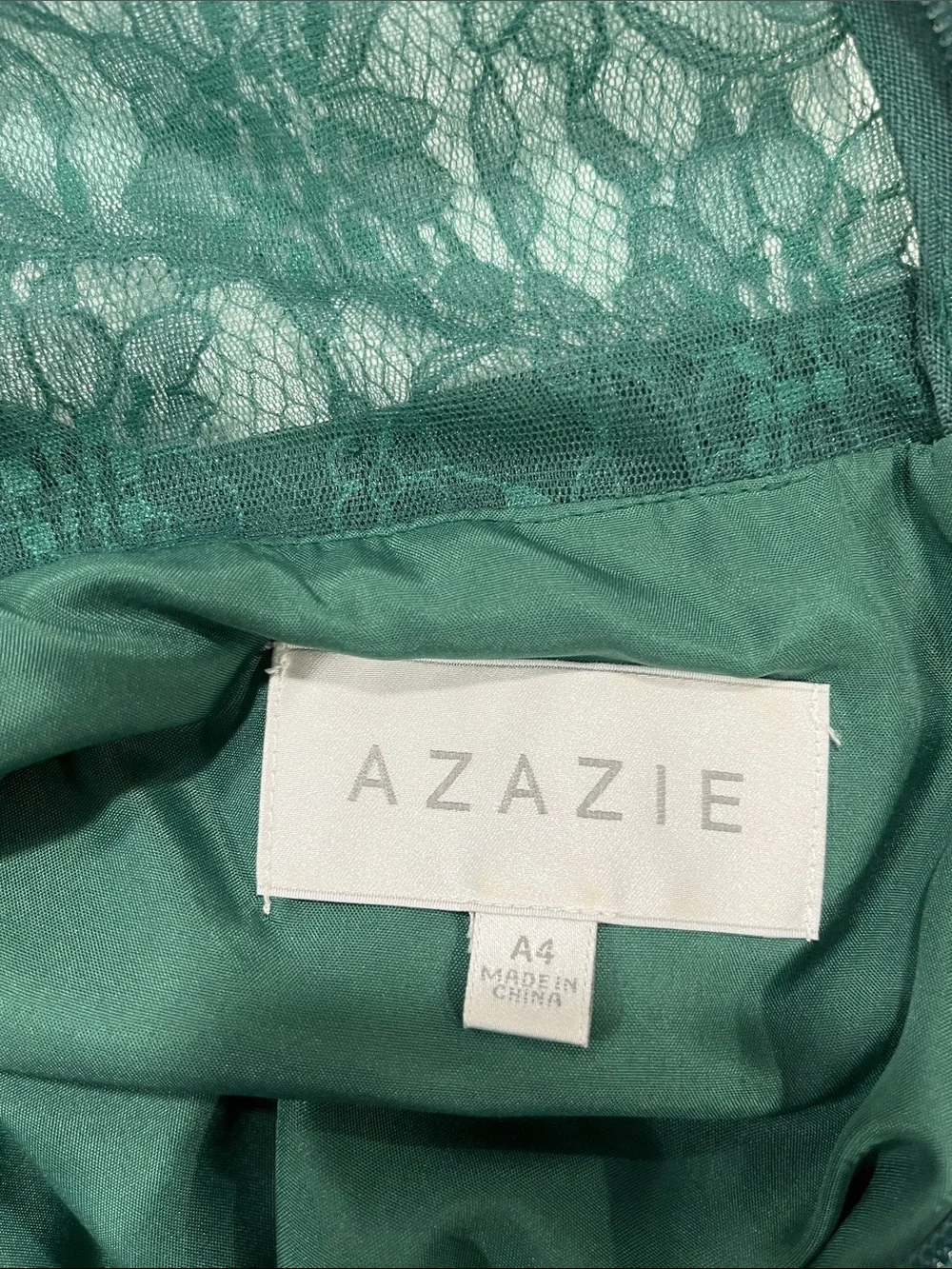 Azazie floor straps length
